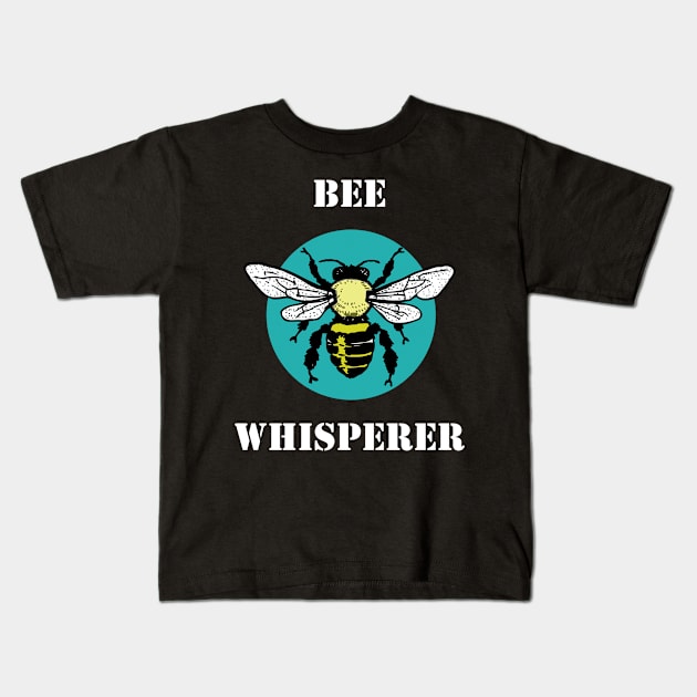 Whisperer Beekeeper Honey Bee Kids T-Shirt by Owl Is Studying